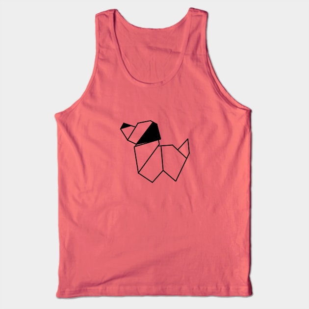 Origami Dog Tank Top by Numerica